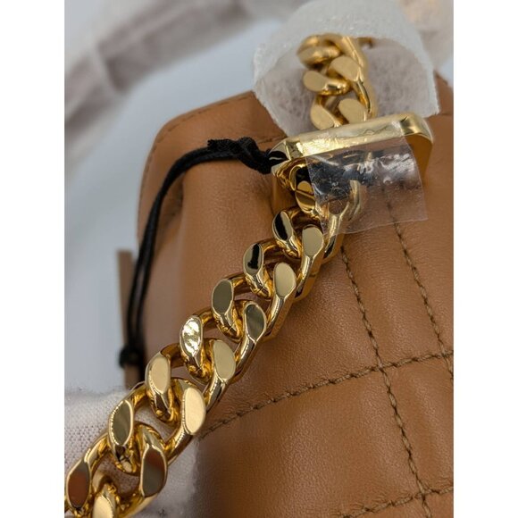 Burberry Small Lola Lambskin Quilted Exploded Check Chain Bag Marple Bro… - Picture 9 of 16